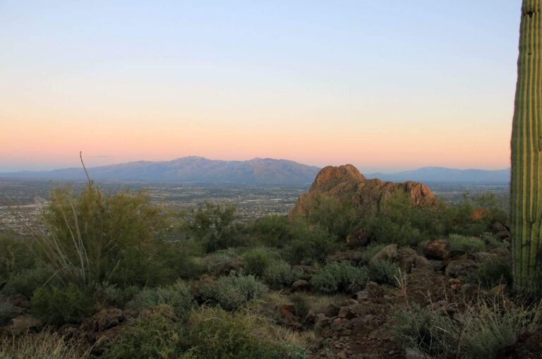 The view of Tucson from Panther's Peak.
